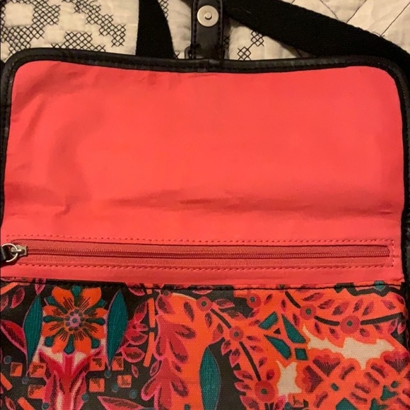 Fossil Mosaic Keyper Crossbody HandbagPurse floral - Picture 6 of 8